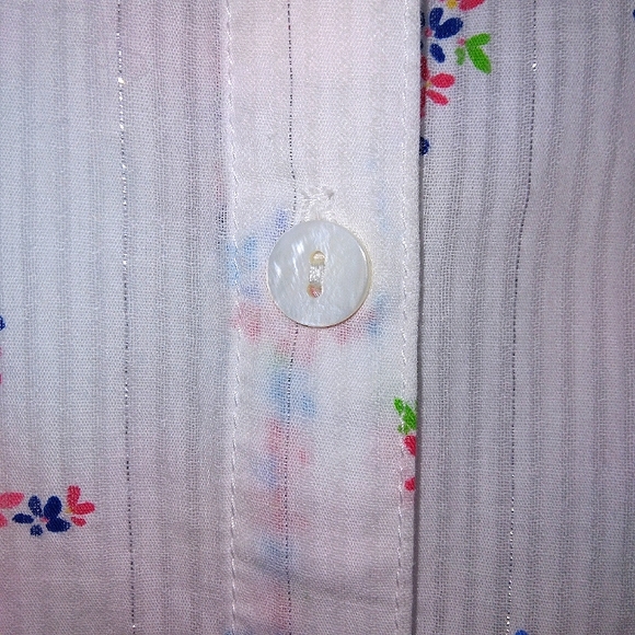 Alfred Dunner 100% Cotton Button Down with Attatched Tank Size Small - Picture 11 of 14